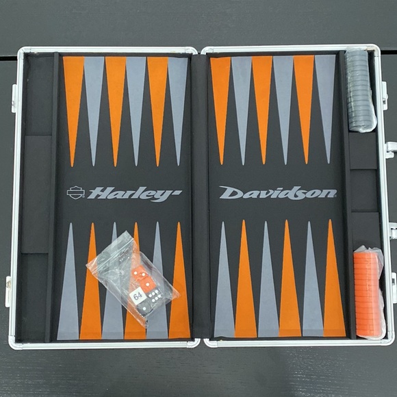 HarleyDavidson Toys Harleydavidson Backgammon Set In Case Poshmark